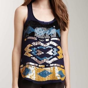 ⚠️Final⚠️ Tribal Sequin Tank